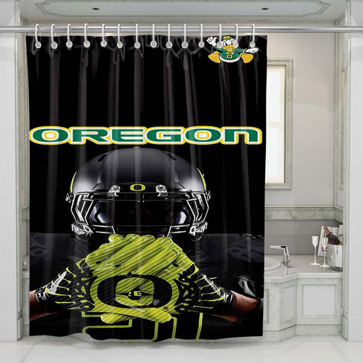 oregon ducks logo 1 shower curtains