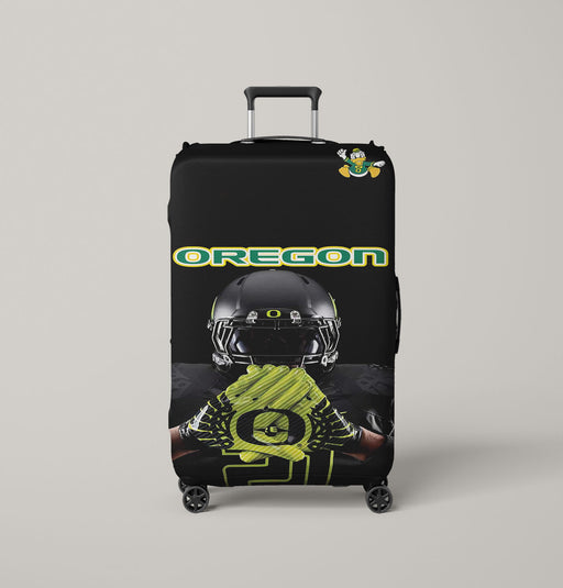 oregon ducks logo 1 Luggage Cover | suitcase