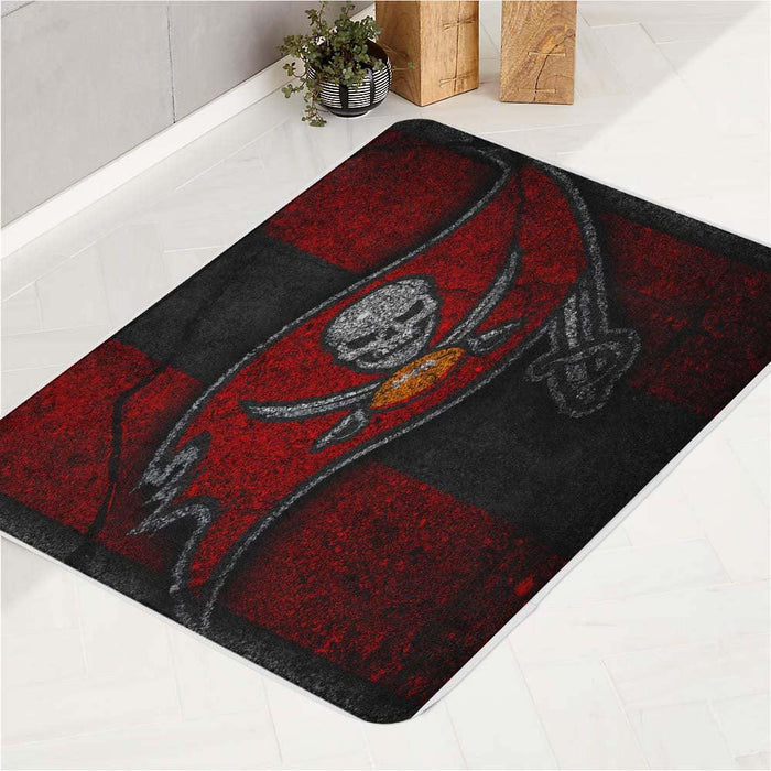 grain tampa bay buccaneers logo bath rugs