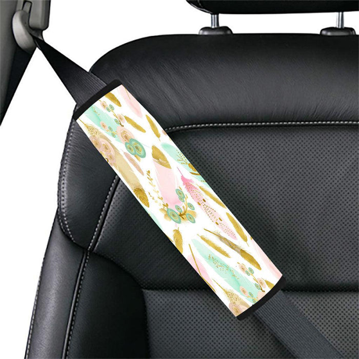 gold watercolor bristle Car seat belt cover