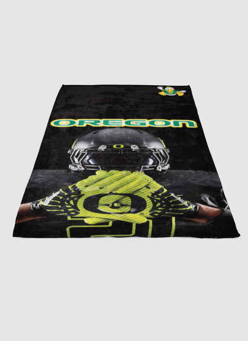 Oregon Ducks Logo 1 soft fleece blanket