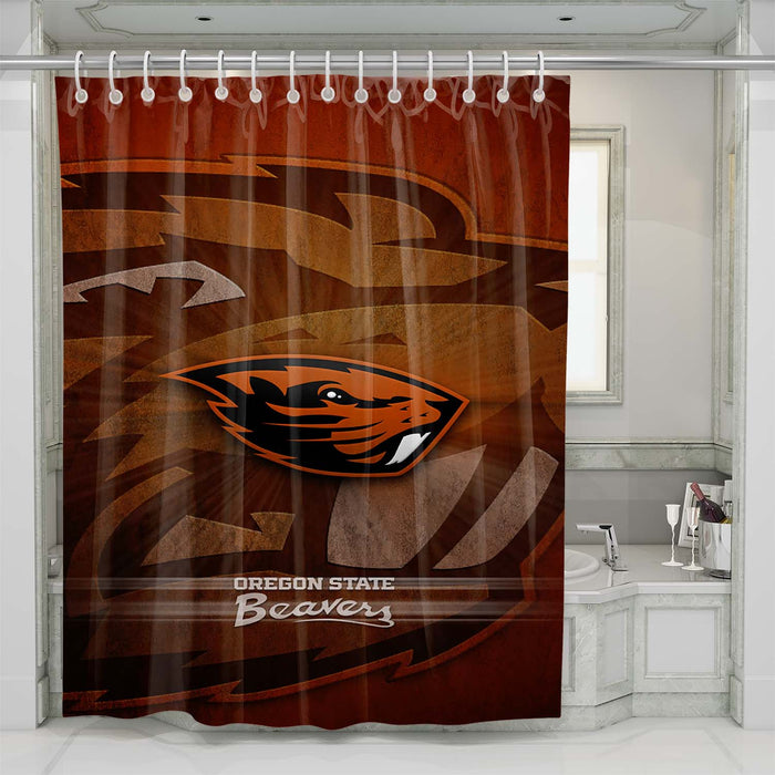 oregon state beavers shower curtains