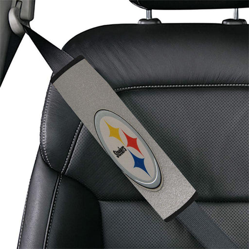 grainy pittsburgh steelers logo Car seat belt cover - Grovycase