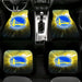 golden state warriors shining logo Car floor mats Universal fit