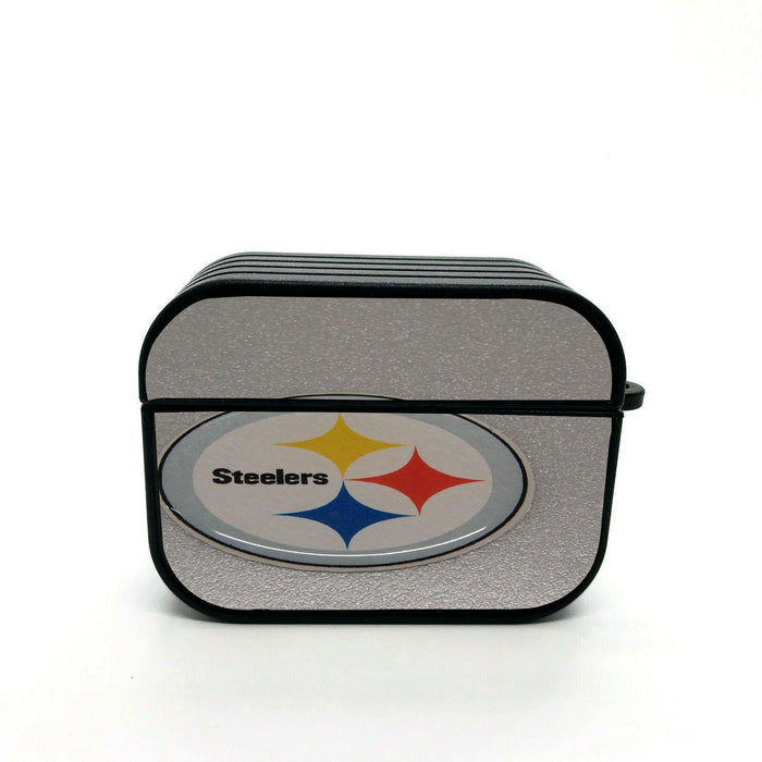 grainy pittsburgh steelers logo airpod case