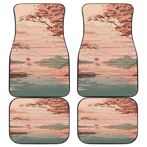 pastel nature Car floor mats Universal fit