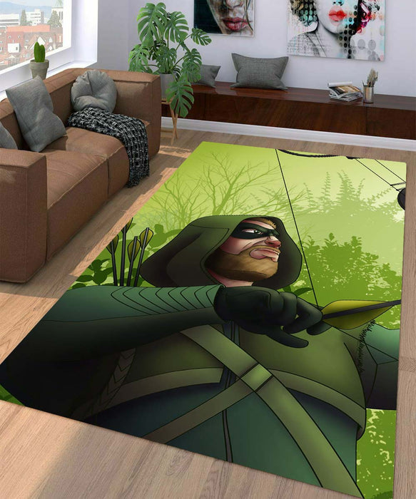 green arrow dc Living room carpet rugs