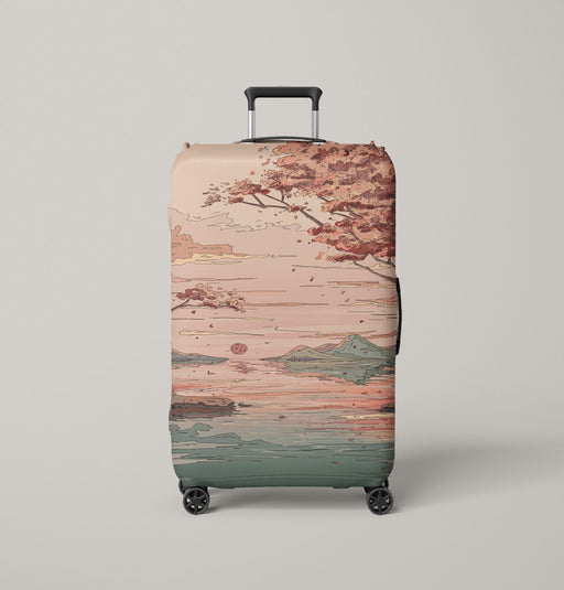 pastel nature Luggage Cover | suitcase