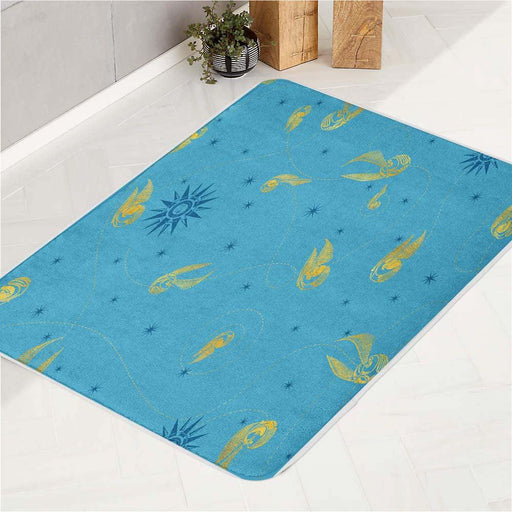 golden snitch harry potter bath rugs