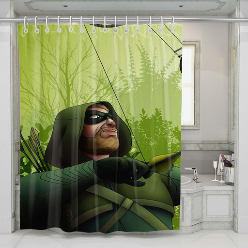 green arrow dc shower curtains