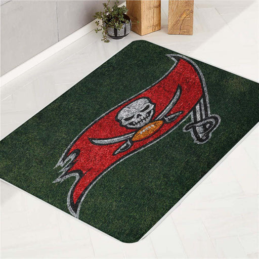 grass green tampa bay buccaneers bath rugs