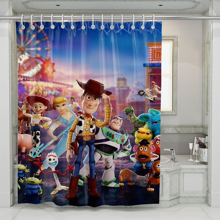 great characters development from toy story shower curtains