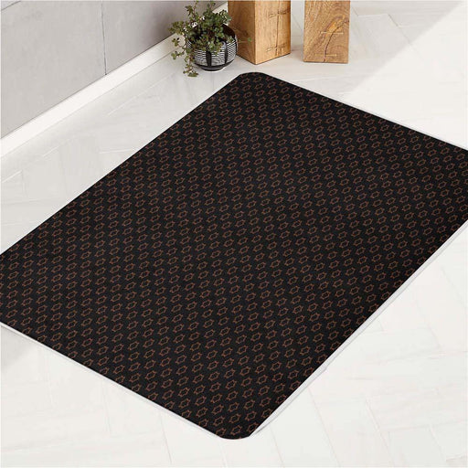 golden star black small bath rugs