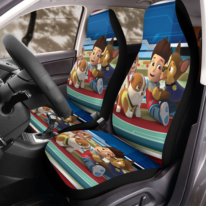 good relationship of paw patrol animation Car Seat Covers