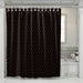 golden star black small shower curtains