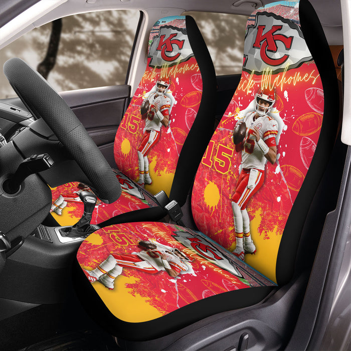 patrick mahomes 15 Car Seat Covers