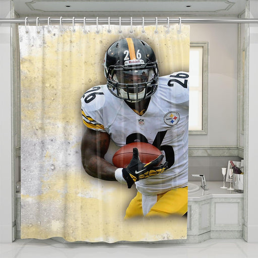 great player of pittsburgh steelers nfl shower curtains