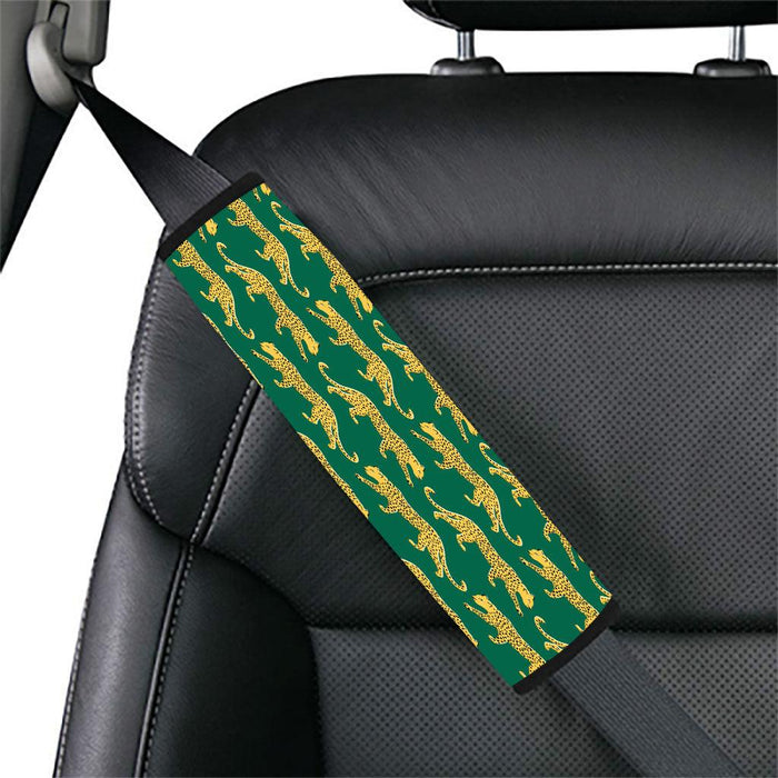 golden tigers walking in forest Car seat belt cover