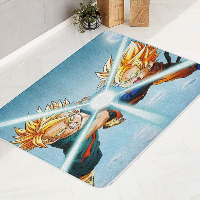 goten and trunks become as one bath rugs