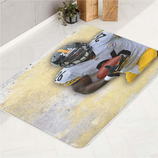 great player of pittsburgh steelers nfl bath rugs