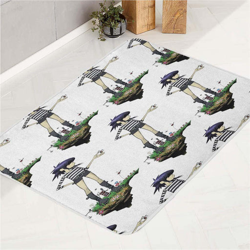 gorillaz member noodle gothic bath rugs