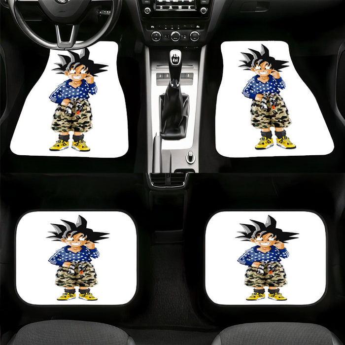 goten with bape fashion Car floor mats Universal fit