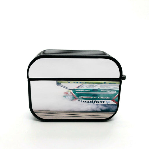 green castrol car racing airpod case