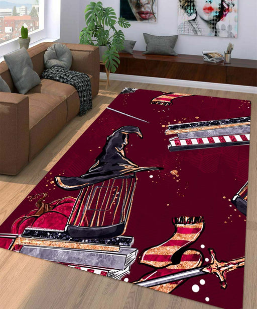 gryffindo pattern Living room carpet rugs