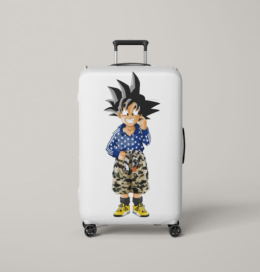 goten with bape fashion Luggage Covers | Suitcase