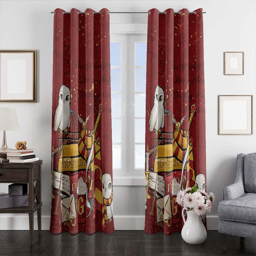 gryffindo stuff window curtains