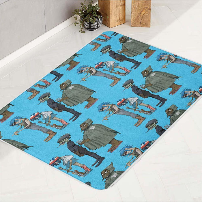 gorillaz member virtual band bath rugs