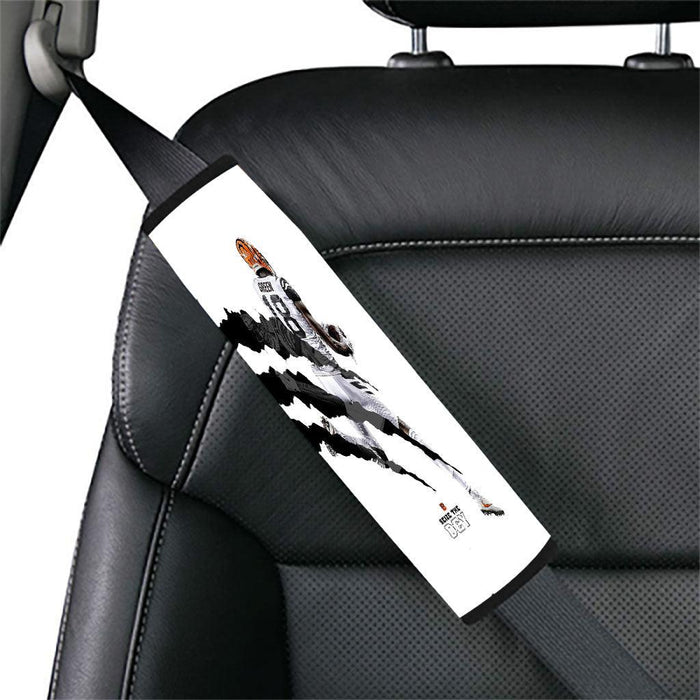 green cincinnati bengals white Car seat belt cover - Grovycase