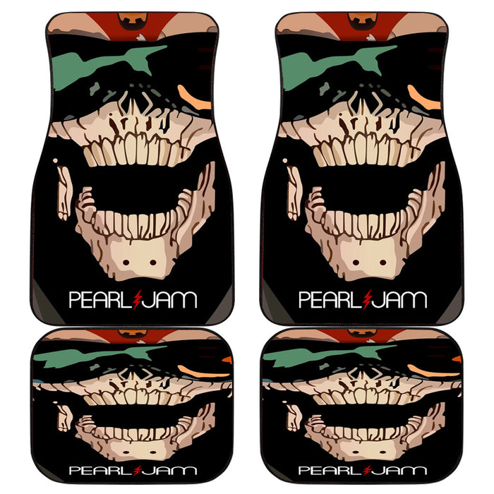 pearl jam skull logo Car floor mats Universal fit