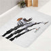 green cincinnati bengals white bath rugs