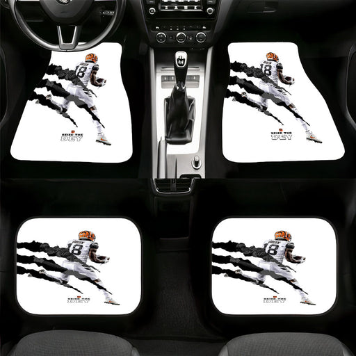 green cincinnati bengals white Car floor mats Universal fit