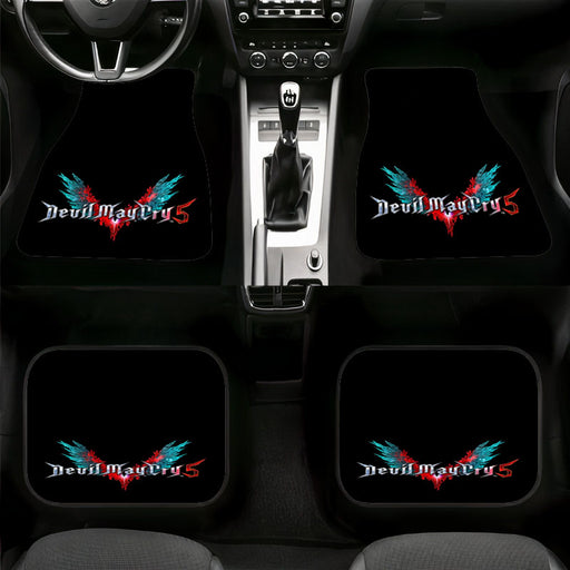 gradient logo devil may cry five Car floor mats Universal fit