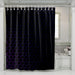 gothic hexagon purple dark shower curtains