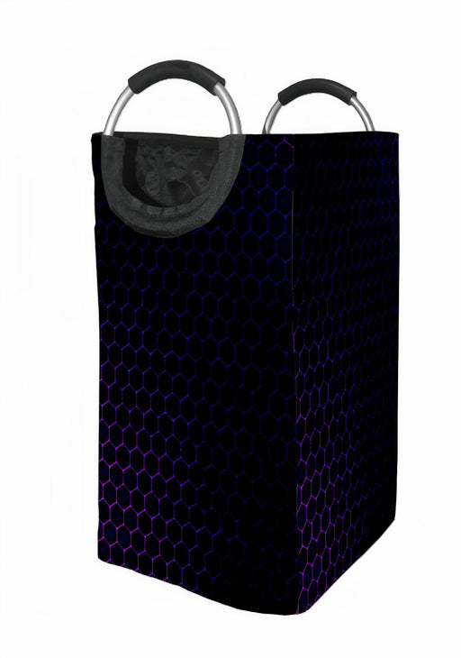 gothic hexagon purple dark Laundry Hamper | Laundry Basket