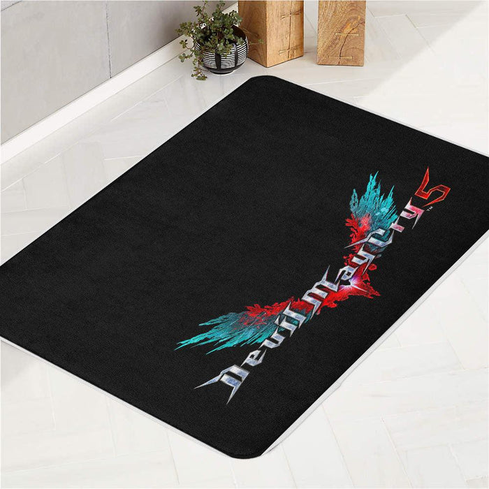 gradient logo devil may cry five bath rugs