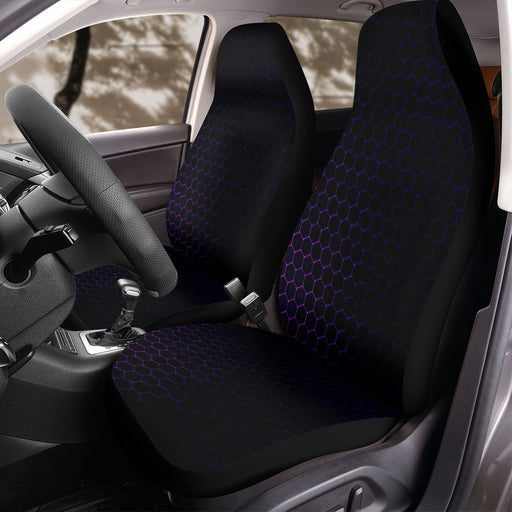 gothic hexagon purple dark Car Seat Covers