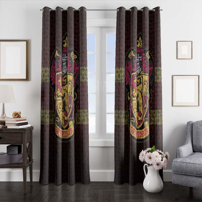 gryffindor logo window curtains