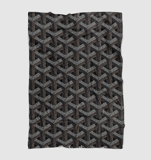 goyard shape monochrome Ultra soft fleece blanket