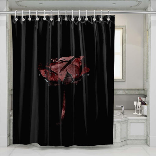 gryffindor rose shower curtains