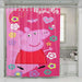 peppa pig pink shower curtains