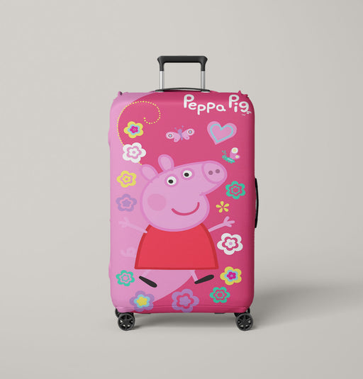peppa pig pink Luggage Cover | suitcase