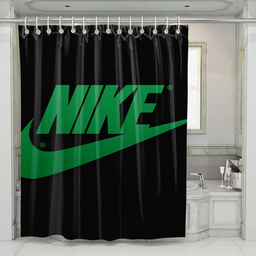 green light nike shower curtains