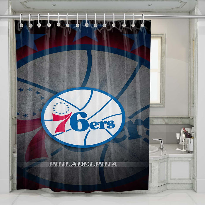 philadelphia 76ers 1 shower curtains