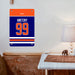 gretzky reebok blue orange Poster Metal print wall art