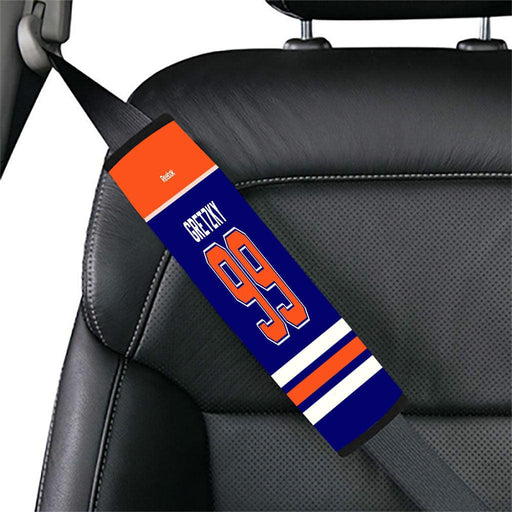 gretzky reebok blue orange Car seat belt cover - Grovycase