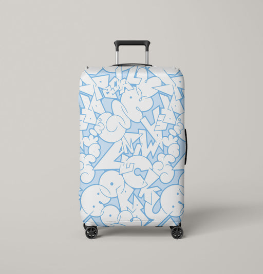 graifity 90s art pattern Luggage Cover | suitcase